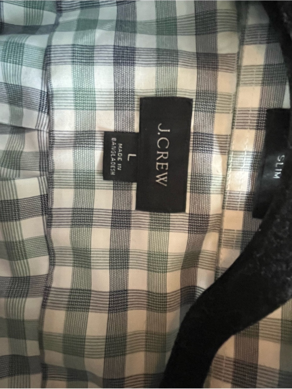 J.Crew Men's Designer Checked Button-Down Shirt Size Large Slim - Picture 6 of 16